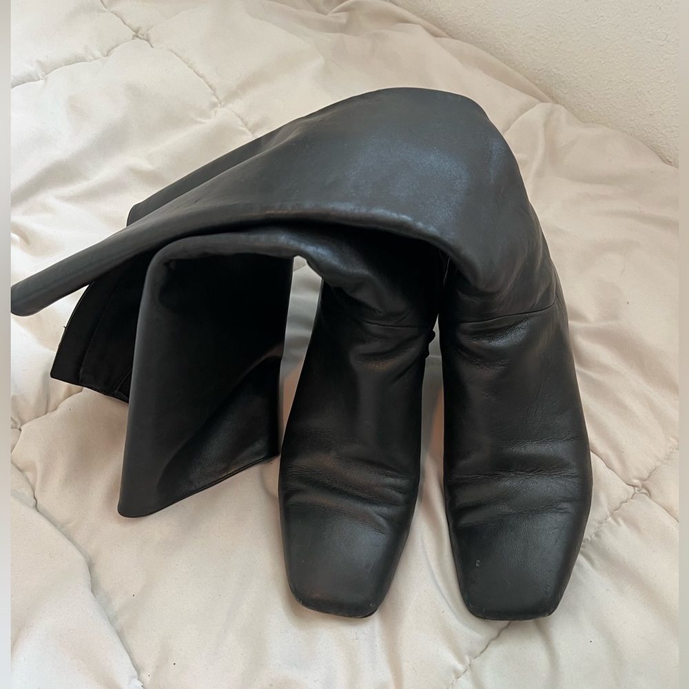 Vince genuine leather heeled boots